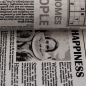 Preview: Canvas Swafing Zeitung - Schwarz/Weiß